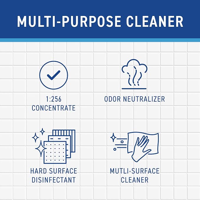 VIREX Diversey II 256 Disinfectant Cleaner AccuMix, 32 oz, 6 Pack