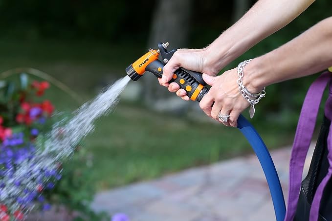 Dramm ColorStorm Premium Pistol Spray Nozzle – Heavy-Duty Adjustable Garden Hose Sprayer with Ergonomic Grip & Variable Water Patterns for Garden, Car, Deck, and Outdoor Cleaning – Berry