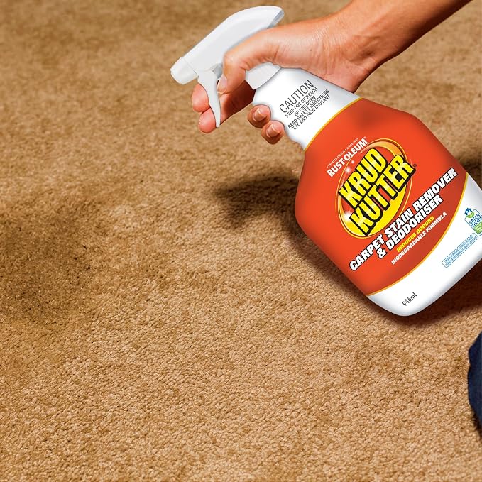 Krud Kutter CR326 Instant Carpet Cleaner/Stain Remover Plus Deodorizer Spray, 32 Fl Oz