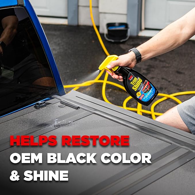 Stoner Car Care 92034-6PK Trim Shine – Black Trim and Plastic Restorer for Cars – Vinyl and Plastic Trim Protectant Coating for Interior and Exterior Use – Water-Based Formula – 22 fl oz (Pack of 6)