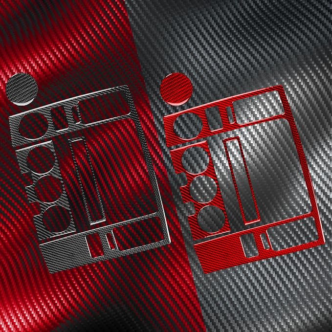 Navigation Stickers Fit for Toyota 4Runner(N210) 2003-2009 | for SR5/Sport Edition/Limited | Real Carbon Fiber | Center Console Navigation Panel Trim | Anti-scratch | Self-adhesive