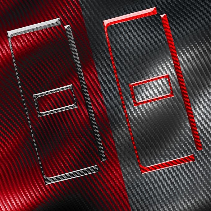 Real Carbon Fiber Trim for Honda Accord Accessories | for 2003 2004 2005 2006 2007，Central Console A/C Air Outlet Vent，Thick Overlay Sticker Decal
