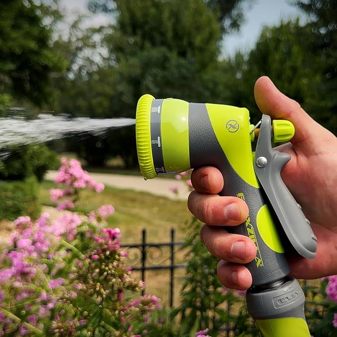 Flexzilla Heavy Duty 7-Pattern Adjustable Pistol Grip Garden Hose Nozzle Sprayer with Multiple Spray Settings & Durable Design