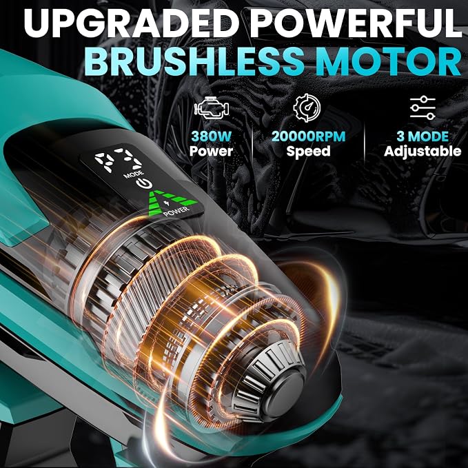 Cordless Portable Washer for Makita 18V Battery, 800 PSI Portable Handheld Washer with Brushless Motor, 6-in-1 Nozzle, 3 Level Adjustable for Car Yard Fence Wall Clean (Battery Not Included)