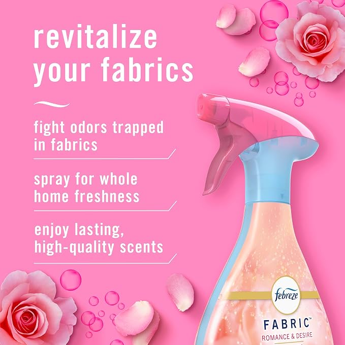 Febreze Odor-Fighting Fabric Refresher, Romance & Desire, 23.6oz
