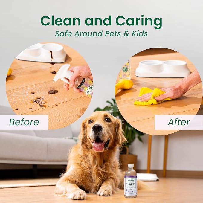 Good Natured Brand All-Purpose Cleaner Concentrate | 8oz makes 128oz | Lavender Essential Oil | 16X Concentrated Natural Multi-Surface Cleaner