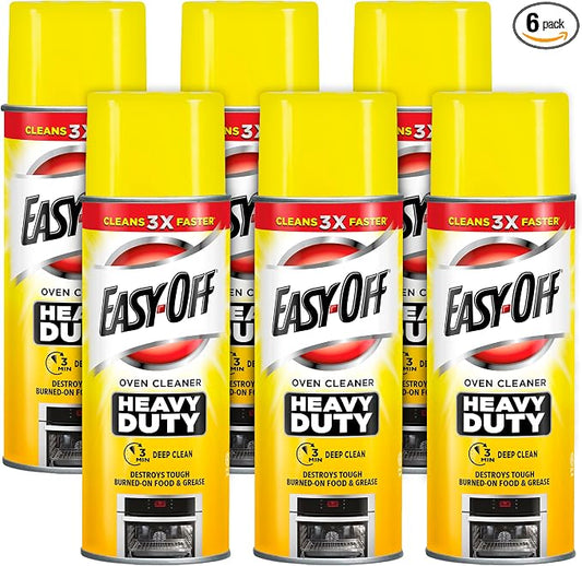 Easy-Off Heavy Duty Oven Cleaner, Regular Scent 87 oz (6 Cans x 14.5 oz)