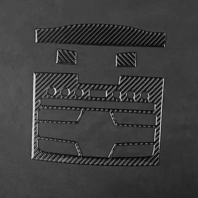 Real Carbon Fiber Trim for Honda CRV Accessories | for CR-V 2012 2013 2014 2015 2016 Central Console CD Player Panel Sticker Interior Thick Overlay Decal - C