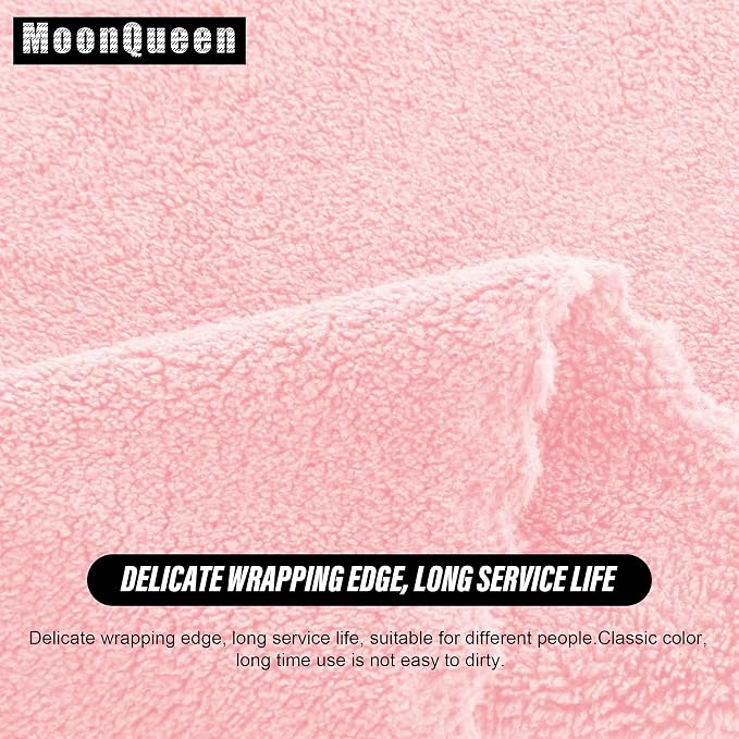 MOONQUEEN Ultra Soft Premium Washcloths Set - 12 x 12 inches - 24 Pack - Quick Drying - Highly Absorbent Coral Velvet Bathroom Wash Clothes - Use as Bath, Spa, Facial, Fingertip Towel (Pink)