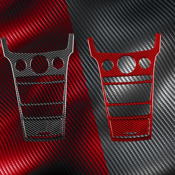 Central Control Gear Shift Panel Trim Compatible with Cadillac CTS 2008 2009 2010 2011 2012 2013 Anti-Scratch Panel Decorative Sticker Real Carbon Fiber