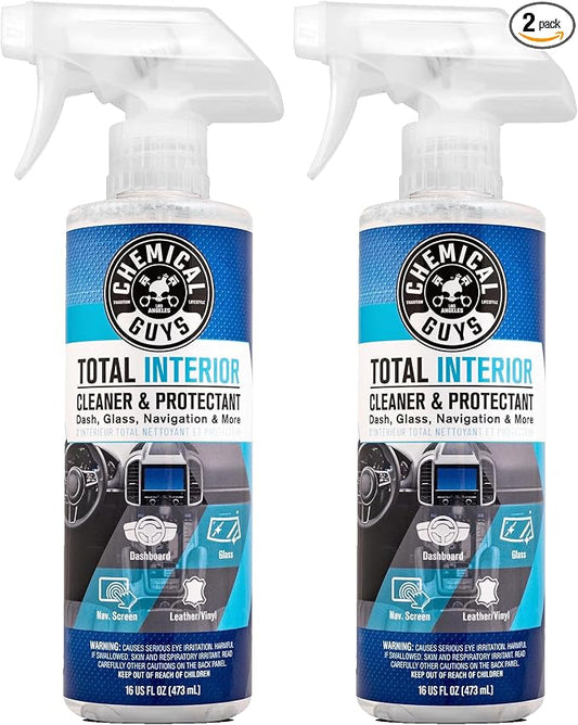 Chemical Guys SPI22016 Total Interior Cleaner and Protectant, Safe for Cars, Trucks, SUVs, Jeeps, Motorcycles, RVs & More, 16 fl oz (Pack of 2)
