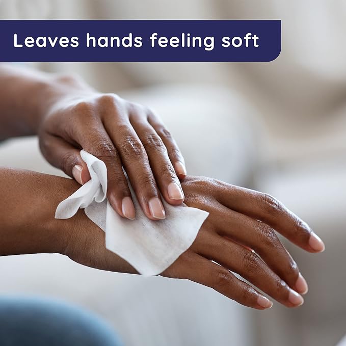 Wet Ones Hand and Face Wipes Singles, Unscented for Sensitive Skin, Hand-Wipes Individually Wrapped | 24 ct, (Pack of 12)