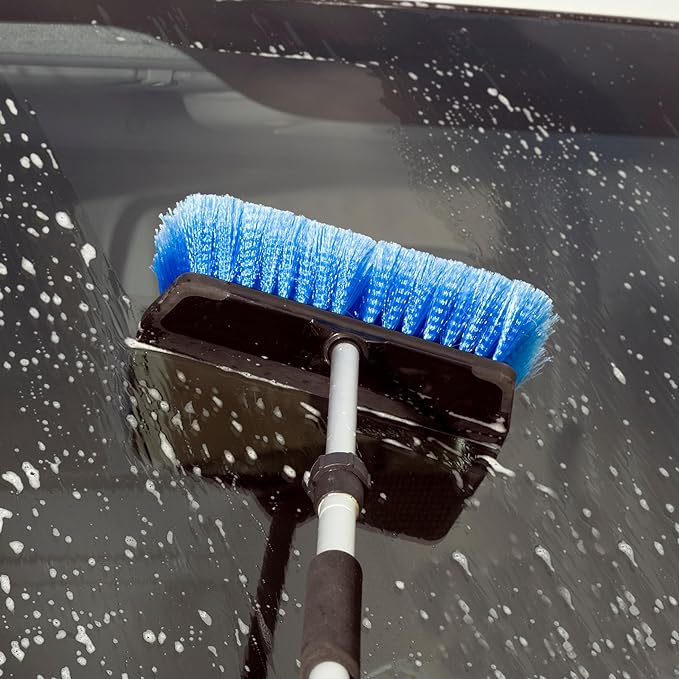 Unger - 964810 Professional Hydropower Soft Brush with Squeegee, 10" Blue(Pack of 8)