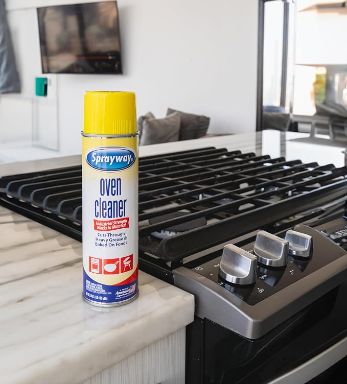 Sprayway Heavy-Duty Oven & Grill Cleaner, Removes Oil & Grease, 20 Oz, 1.25 Pound (Pack of 1), 20 Fl Oz (SW824R)
