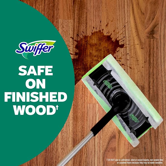 Swiffer Heavy Duty Mop Wet Multi-Surface Cloth Refills for Floor Mopping and Cleaning, Hardwood Floor Cleaner, 20 Count (Pack of 6)