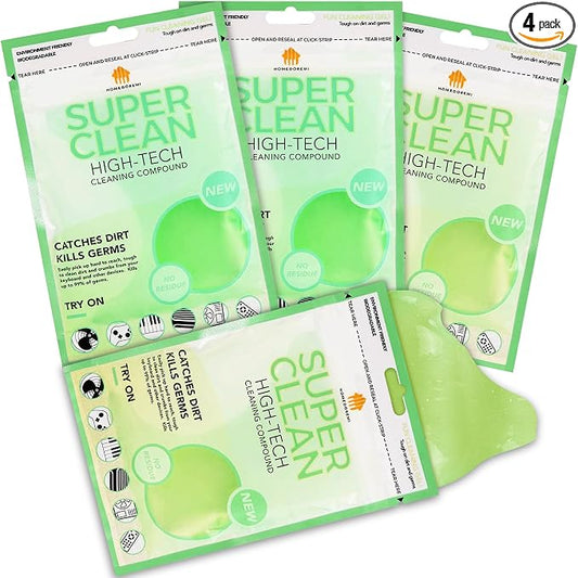 FiveJoy Car Cleaning Gels, 4-Pack Universal Auto Detailing Tools Car Interior Cleaner Putty, Dust Cleaning Mud for PC Tablet Laptop Keyboard, Camera, Printers, Calculator - 320g (2.8oz/pcs)