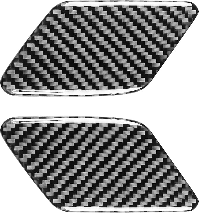 Real Carbon Fiber Trim for Audi Accessories | for B9 A4 S4 A5 S5 2020-2025 / RS5 2021-2025 Headlight Washer Button Panel Interior Thick Overlay Decal