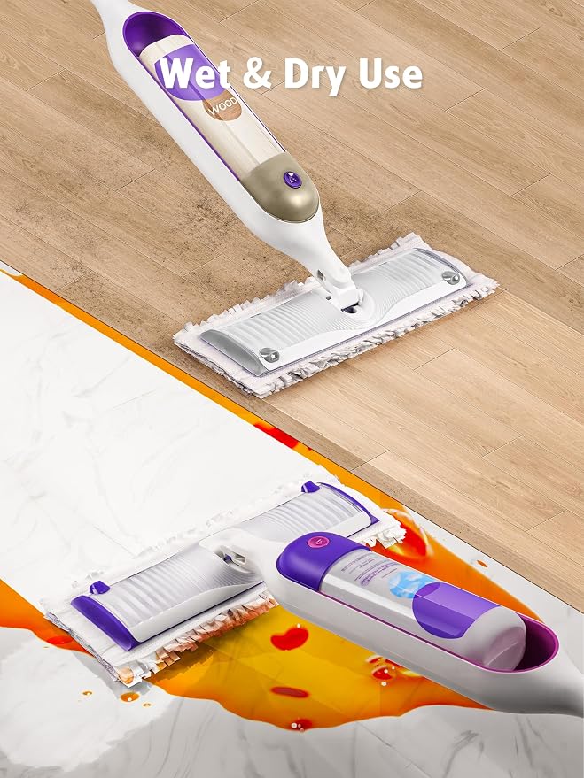 AIR U+ 12 Pack Disposable Power Mop Pads Refills for Swiffer Power Mop | Unscented 14-Layer Thickened, Wet and Dry Use, Multi-Surface Replacement Mopping Refills Pads for Floor Surface Cleaning
