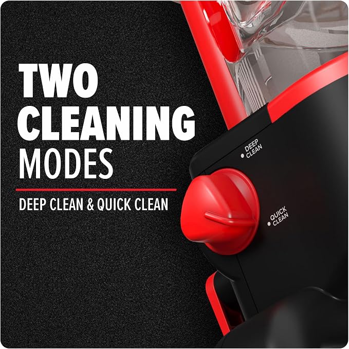 Dirt Devil Full Size Carpet Cleaner Machine for Carpet and Upholstery | Deep Cleaning Carpet Shampooer Machine with Two Cleaning Modes, Pair with Dirt Devil Carpet Cleaner Solution