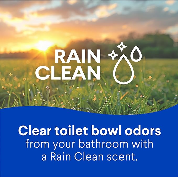 Clorox Toilet Bowl Cleaner with Bleach, Rain Clean Scent, Kills 99.9% of Germs, Removes Toilet Rings and Mold Stains, 24 fl oz, Pack of 2