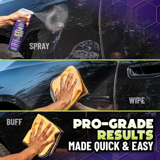 Chemical Guys, Raging Rhino All-in-One Exterior Spray Kit, 20 oz, 2 Pack | Waterless wash, quick detailer and spray wax in one, cleans and shines with a slick gloss, includes six microfiber towels