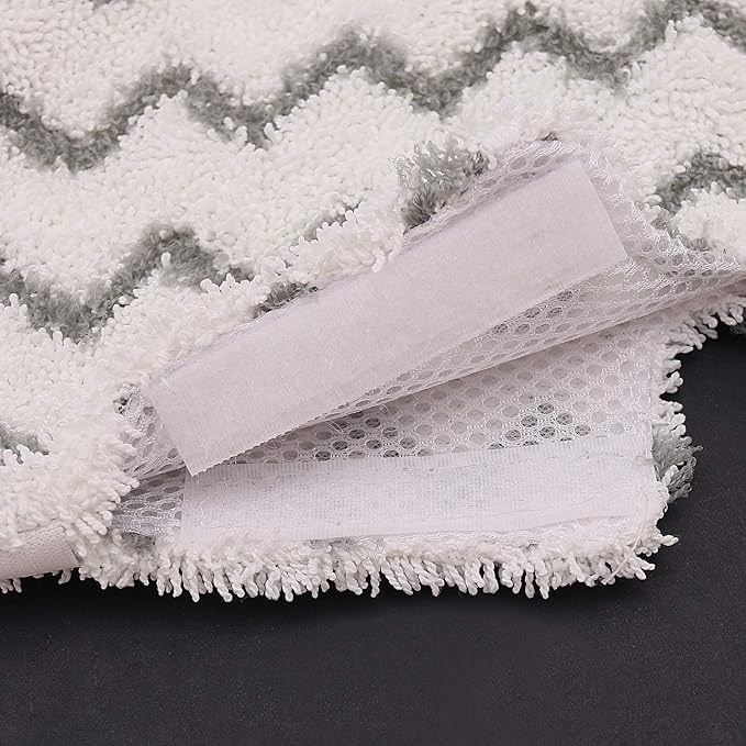 Tidy Monster Steam Mop Pads with Scrub Strips Microfiber Replacement Pad Refills for Shark Steam Pocket Mop S3500 Series S3501 S3601 S3550 S3801 S3901 SE450 S3601D S3901D (White Scrub Stripe 2 Pack)