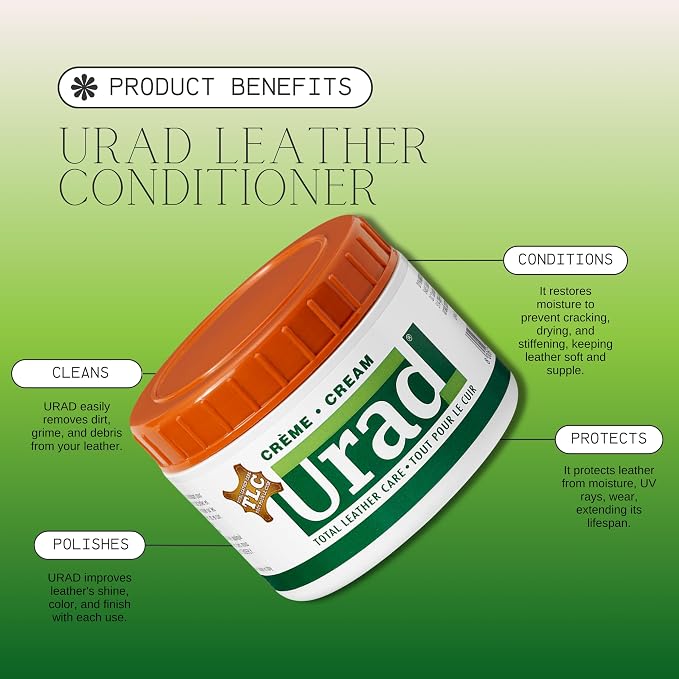 Leather Conditioner 7oz (200g) Light Brown – Deep Conditioning and Color Restoration for Leather Furniture, Car Seats, Shoes, and More!