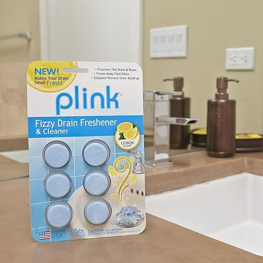 Plink PLM01B Garbage Disposal Freshener and Cleaner 4-Pack with Plink PDF01B Fizzy Drain Freshener and Cleaner Tabs