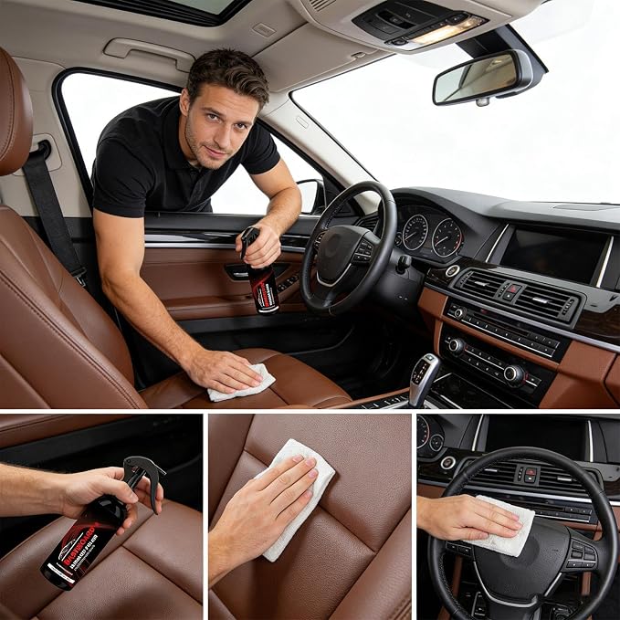 Car Interior Polishing Spray 120ml Car Interior Trim Restorer Spray | Vehicle Trim Dressing Cleaner for Vehicle SUV Sedan RV Truck Garage Seats Dashboard