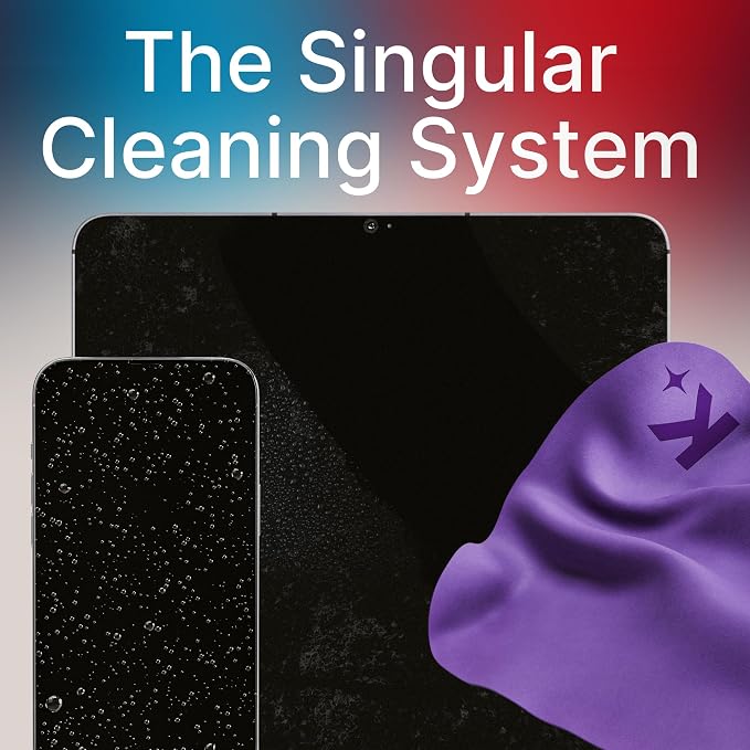 Koala Lens Cleaning Cloth | Japanese Microfiber | Blue & Purple (Pack of 3) | Glasses Cleaning Cloths | Eyeglass Lens Cleaner | Eyeglasses, Camera, VR/AR Headset, and Screen Cleaner | Washable & Reusable
