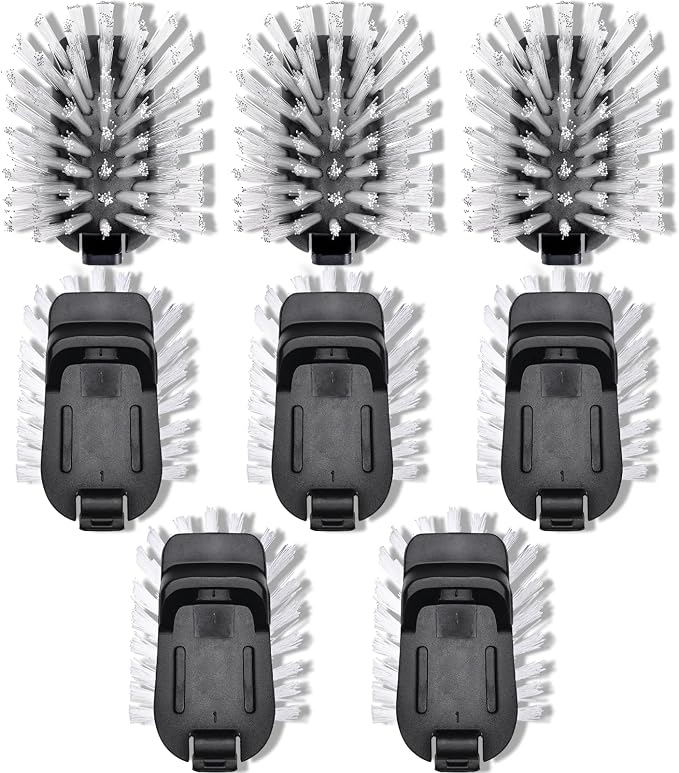 Dish Brush Refill for OXO Steel Dish Brush, 8 Pack | Dish Brush Replacement Head, Dishwasher Safe, Premium Bristles