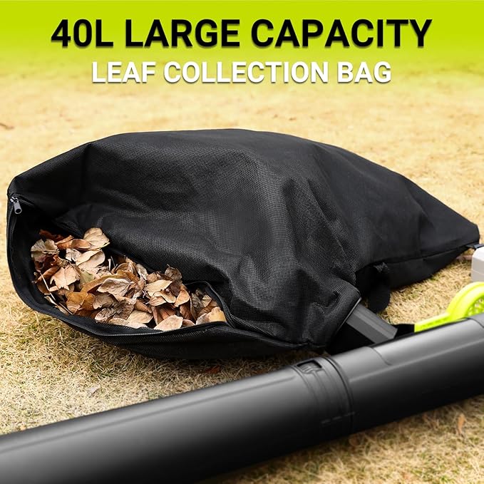 Electric Leaf Blower Vacuum Mulcher: DEKOPRO 12 Amp 3 in 1 Electric Leaf Blower Corded Lawn Care Tools, Leaf Vacuum and Mulcher, 40L Leaf Collector Bag with Shoulder Strap for Yard, Garden, Patio
