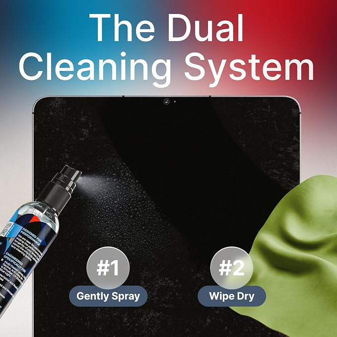 Koala Eyeglass Lens Cleaner Spray Kit | Japanese Microfiber (4 Piece Set) | (2x) Glasses Cleaner Bottle + (2x) Microfiber Cloth | Alcohol Free Eyeglasses, Screen, and Camera Cleaning Kit | Made in USA
