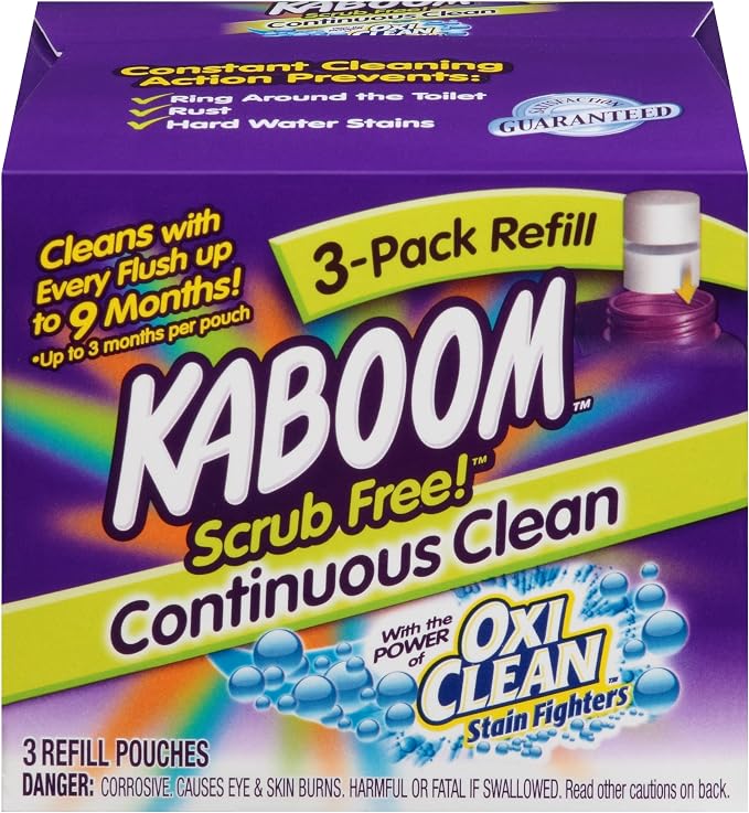 3-Pack Refill – Kaboom Scrub Free! Continuous Clean with OxiClean