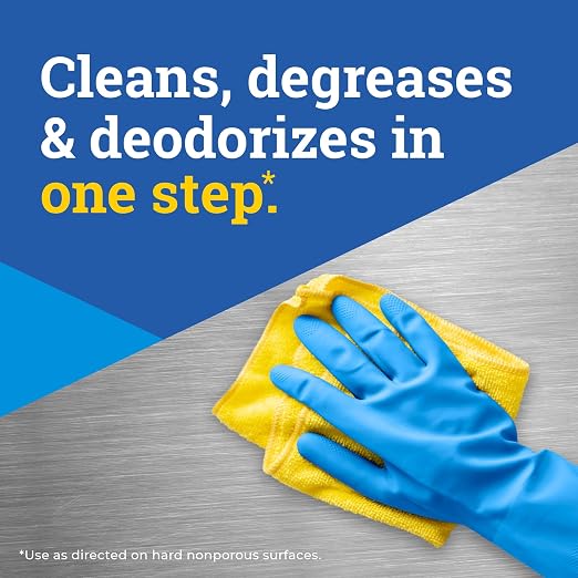 CloroxPro Pine-Sol Multi-Surface Cleaner, Clorox All Purpose Cleaner, Tackles Allergens, Odor, Dirt, Grime and Grease, Lemon Fresh, 80 fl. oz., Pack of 3