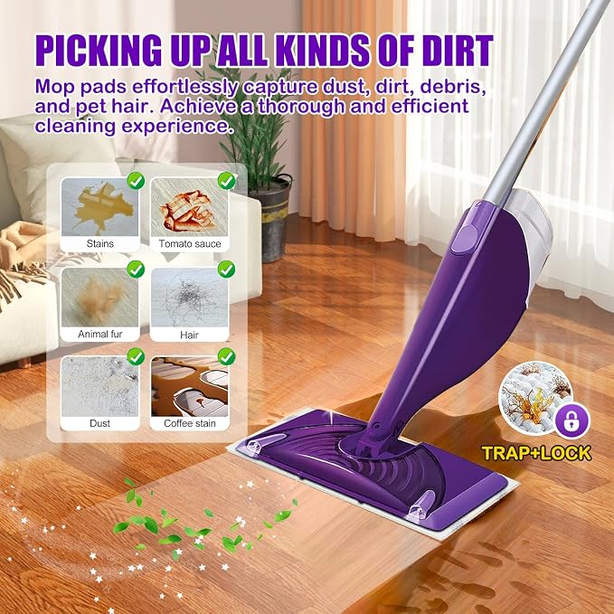 20 Pack Disposable Mop Pads Refills Compatible with Swiffer Wet Jet Mop | Wet Jet Mopping Pads for All Purpose Multi Surface Hardwood Floor Cleaning, 4 Layers Thickened and Super Absorbent