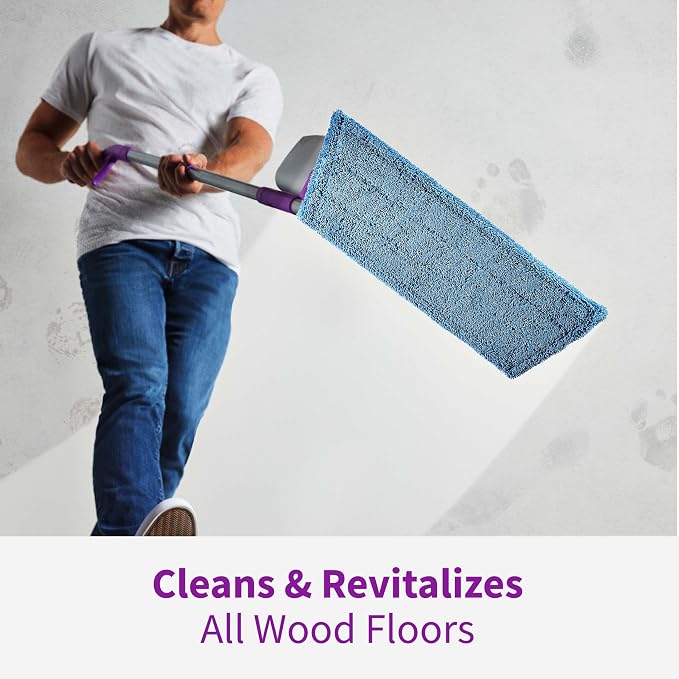 Rejuvenate Wood Floor Cleaner Refill, 1 Gallon, Cleans and Protects All Sealed Hardwood Floors and Dries Fast for a Streak-Free Clean, 2 Pack