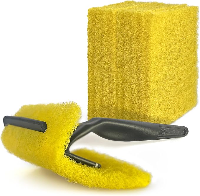 Cerama Bryte Cooktop Cleaning Pads, 10 Pack with Pow-R Grip Tool