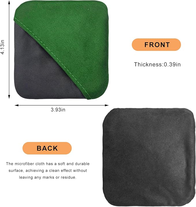 Car Screen Cleaner, Microfiber Dashboard Cleaning Wipes, Vehicle Touch Screen Pad Universal Cleaning Tool for Vehicle Dashboard Display, Car Cleaning Kits (Green & Gray)