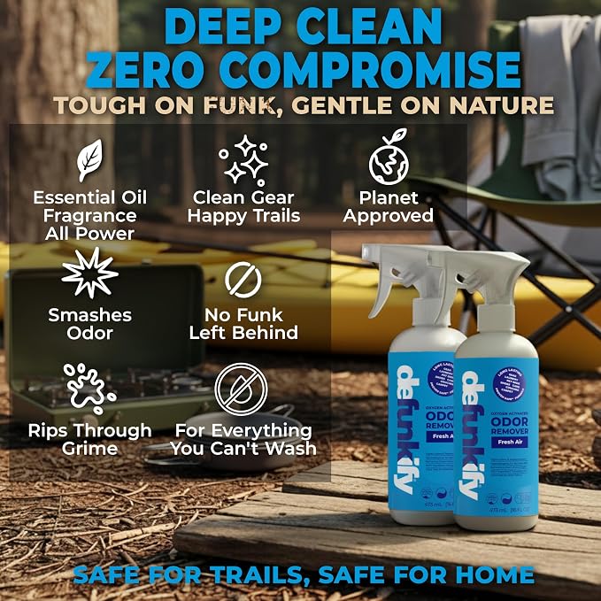 Fabric Freshener Spray, 32oz. 'Fresh Air' Odor Remover Spray. Shoe Deodorizer, Carpet Deodorizer, Odor Eliminator for Strong Odors Cleaning Supplies. ProvenSafe™ Fabric Freshener for Sensitive Gear