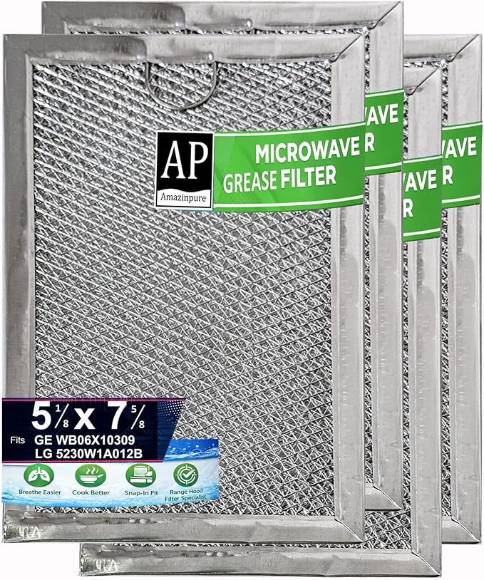 AP 4X microwave filter 7.64” x 5.12” for LG 5230W1A012C GE WB06X10309