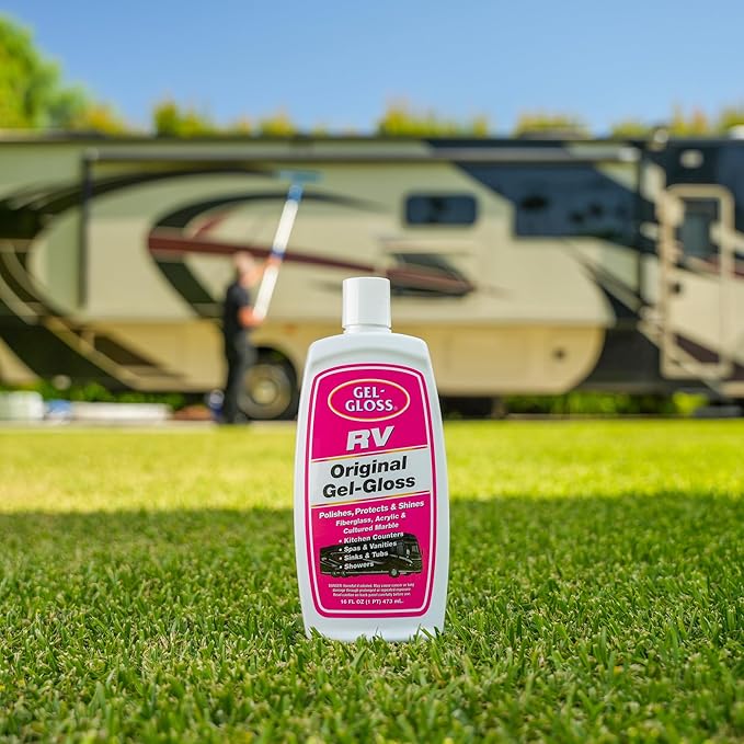 RV Polish w/Carnauba Cleaner Wax Formulation for a Protective Coating - Removes Water Spots, Light Scratches & Stains While Restoring Color & Shine,16 oz.