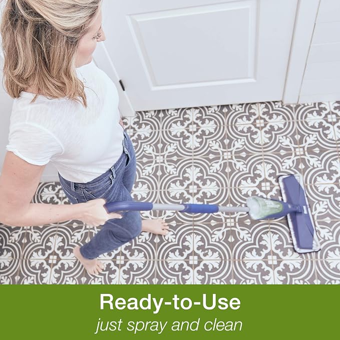 Bona Multi-Surface Hard Floor Cleaner Spray Mop Cartridge-34 fl oz - Unscented-Refillable - Residue-Free Floor Cleaning Solution Spray Mops - Stone, Tile, Laminate, & Vinyl Floors (Pack of 2)