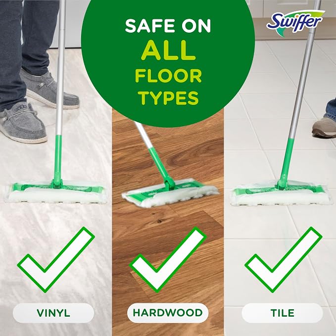 Swiffer Sweeper Heavy Duty Dry Multi-Surface Cloth Refills for Floor Sweeping and Cleaning,Unstopables Fresh Scent,20 Count (Pack of 4)