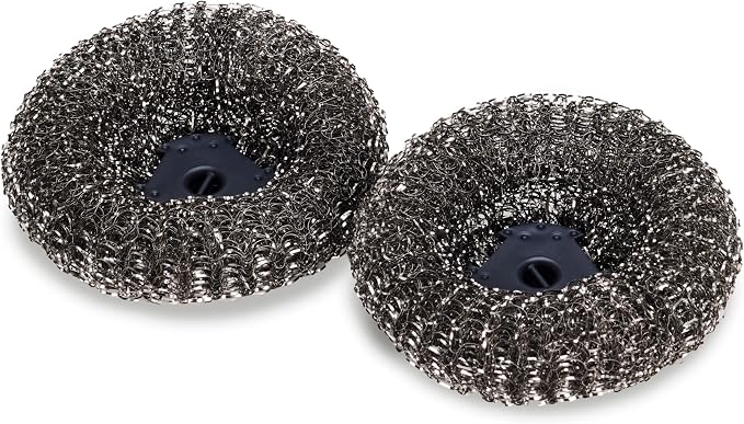Joseph Joseph SinkTech Stainless Steel Scourer for Stubborn Stains, Replacement Heads - Pack of 2