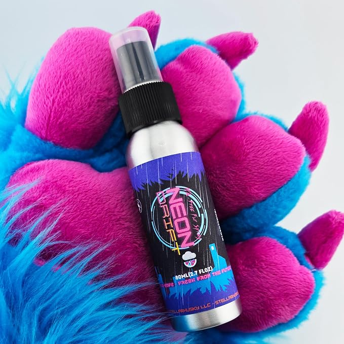 Fursuit Spray - Fur & Costume Spray - Orangesicle - IPA-Free Fabric Freshener for Fursuits & Cosplay | Long-Lasting Scent | 80 mL Aluminum Bottle