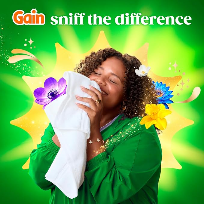 Gain In-Wash Laundry Scent Booster Beads Long-Lasting Fresh Scent Beads All Day Freshness and Odor Protection, Moonlight Breeze Scent, 12.2 oz (Packaging May Vary)