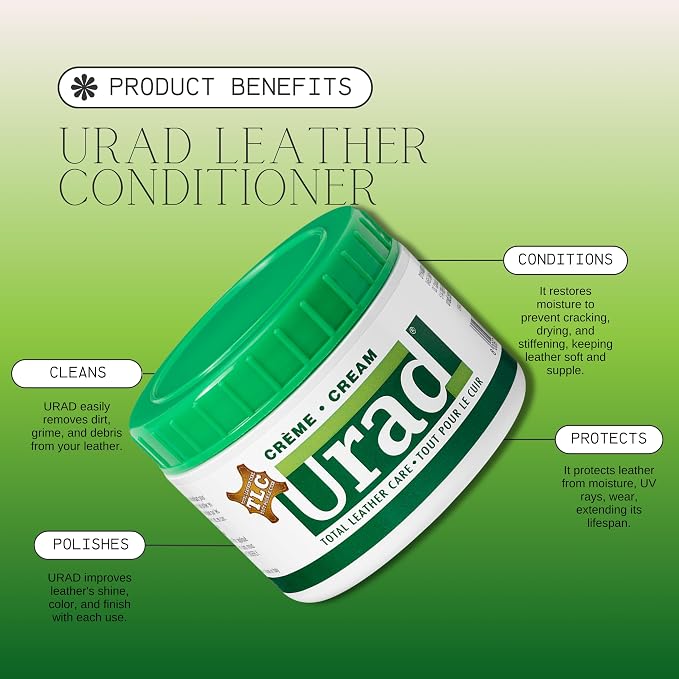 Leather Conditioner 7oz (200g) Green – Compact, Color-Revitalizing Leather Care for Green Shoes, Bags, Jackets, and Accessories
