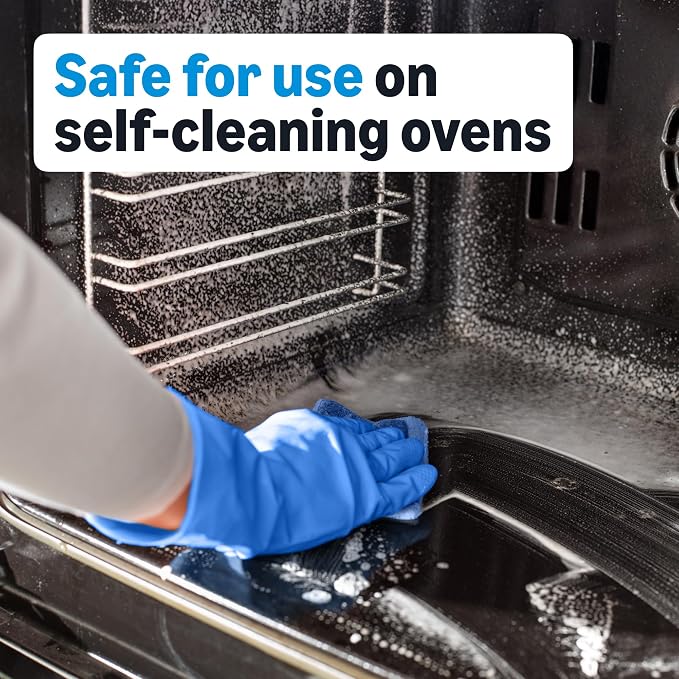 Amazon Basics Fume Free Oven Cleaner, Lemon Scent, Effective for Self-Cleaning Ovens, No Harsh Odors, 16 oz, Pack of 1