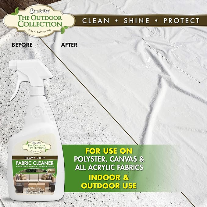 STAR BRITE Outdoor Collection Fabric Cleaner Spray - Ultimate Stain Remover for Outdoor & Patio Fabrics - 32 OZ (054132)